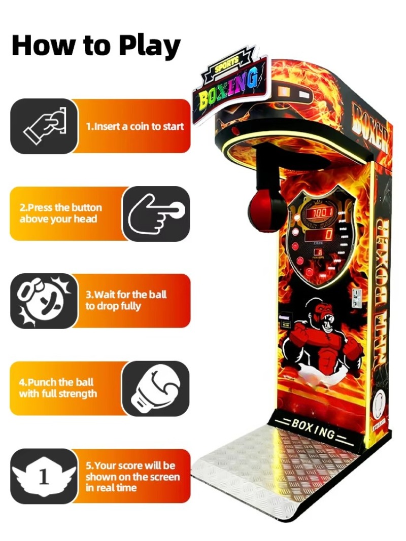 복서 머신 복싱 아케이드 게임 근력 측정기 펀칭백 (쇼 - Boxing Machine Arcade 리뷰 및 가격