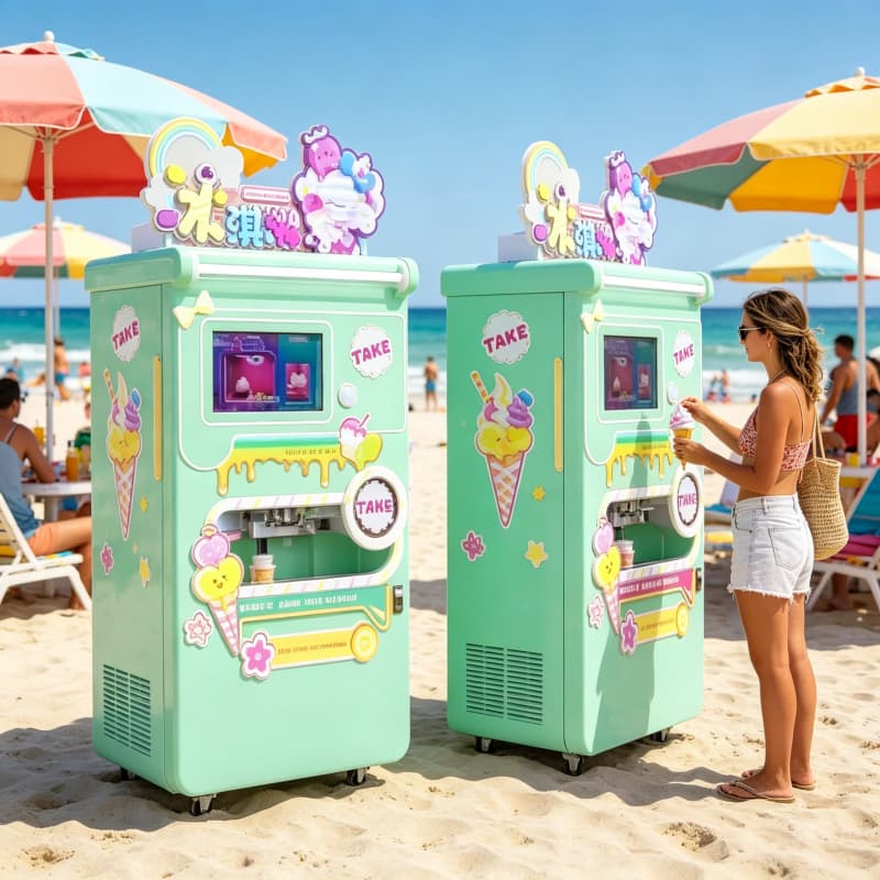 상업용 소프트 아이스크림 기계 셀프서비스 카운터탑 3가 - Boxing Machine Arcade 리뷰 및 가격