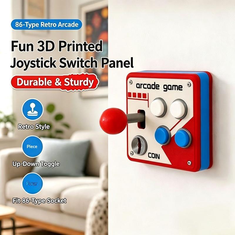 3D 프린팅 패널 소켓 컨트롤 장식 선물 장난감 레트로 - Arcade Vibes 리뷰 및 가격