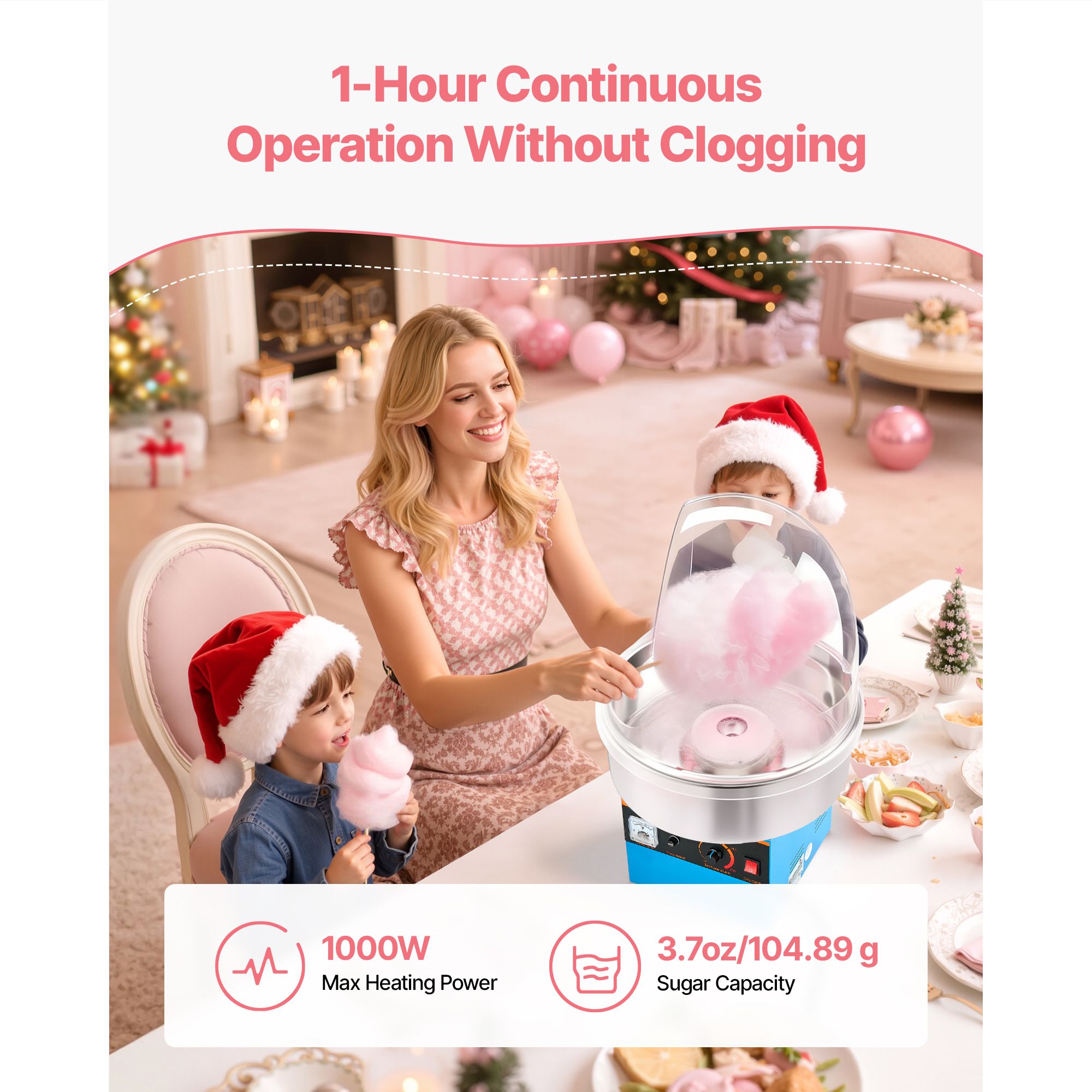 전기 솜사탕 기계, 1000W 전기 솜사탕 제조기(덮개 - Candy Floss Machine 리뷰 및 가격