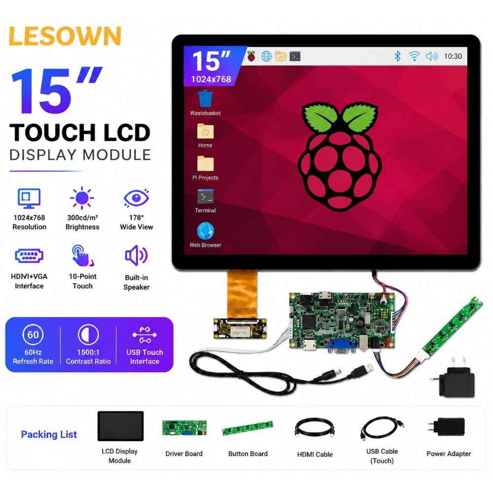 LESOWN 15인치 1024x768 10포인트 터치  - Arcade X 리뷰 및 가격