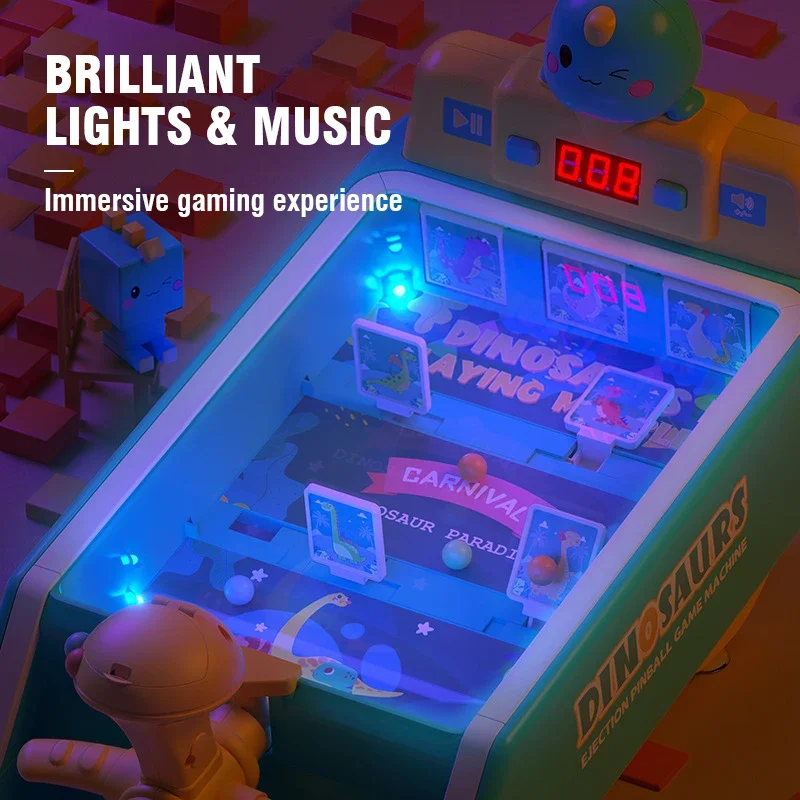 어린이 핀볼 기계 장난감 점수 음악 조명 선물 가족 파 - Pinball Machine 리뷰 및 가격